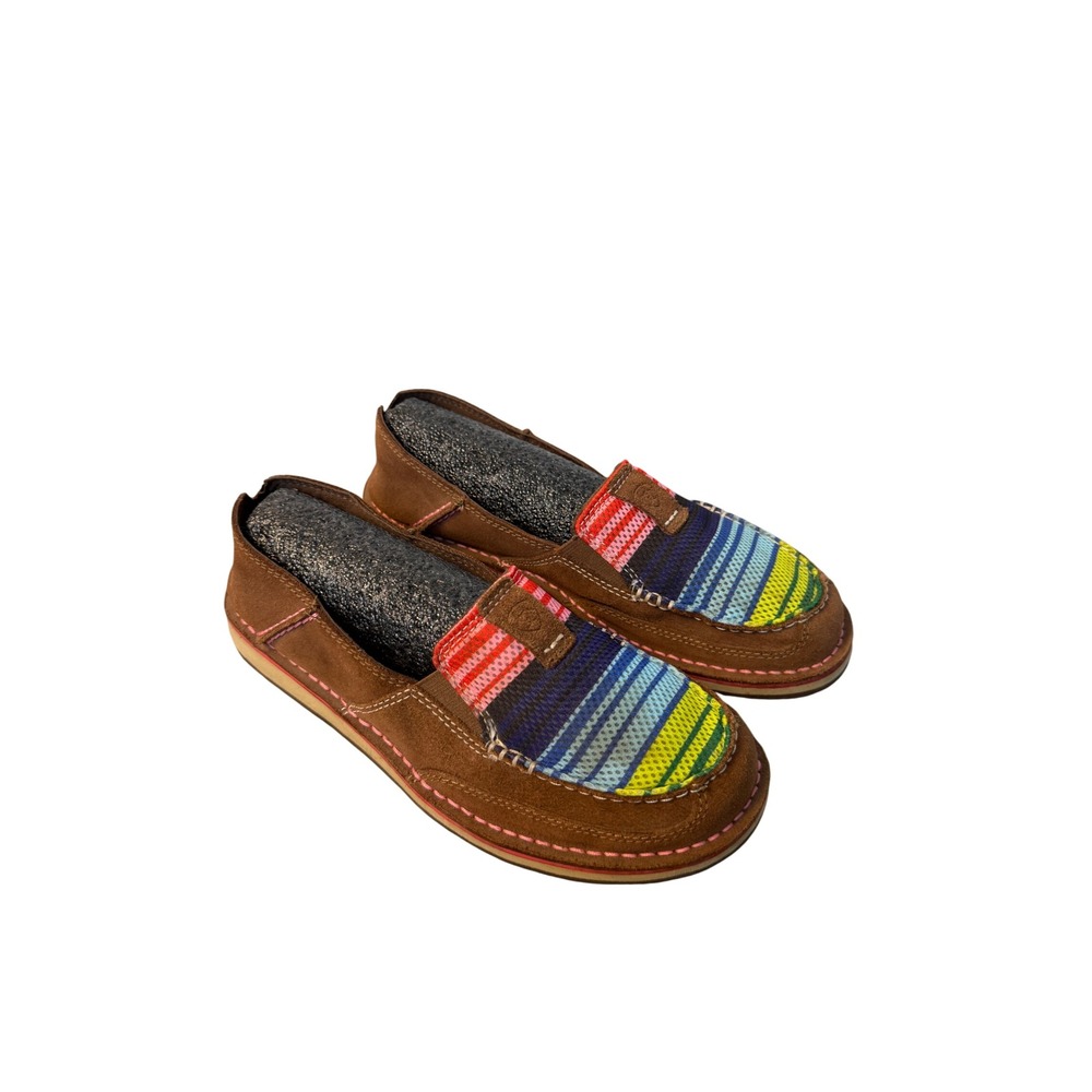 Ariat Brown and Multicolor Striped Loafers